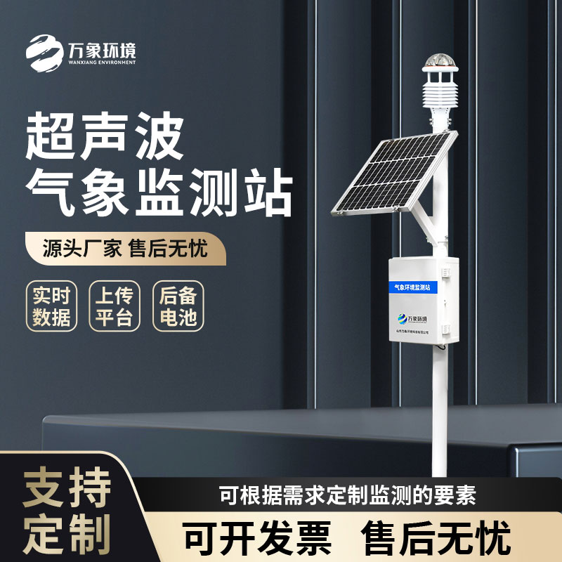 Nine element ultrasonic meteorological station